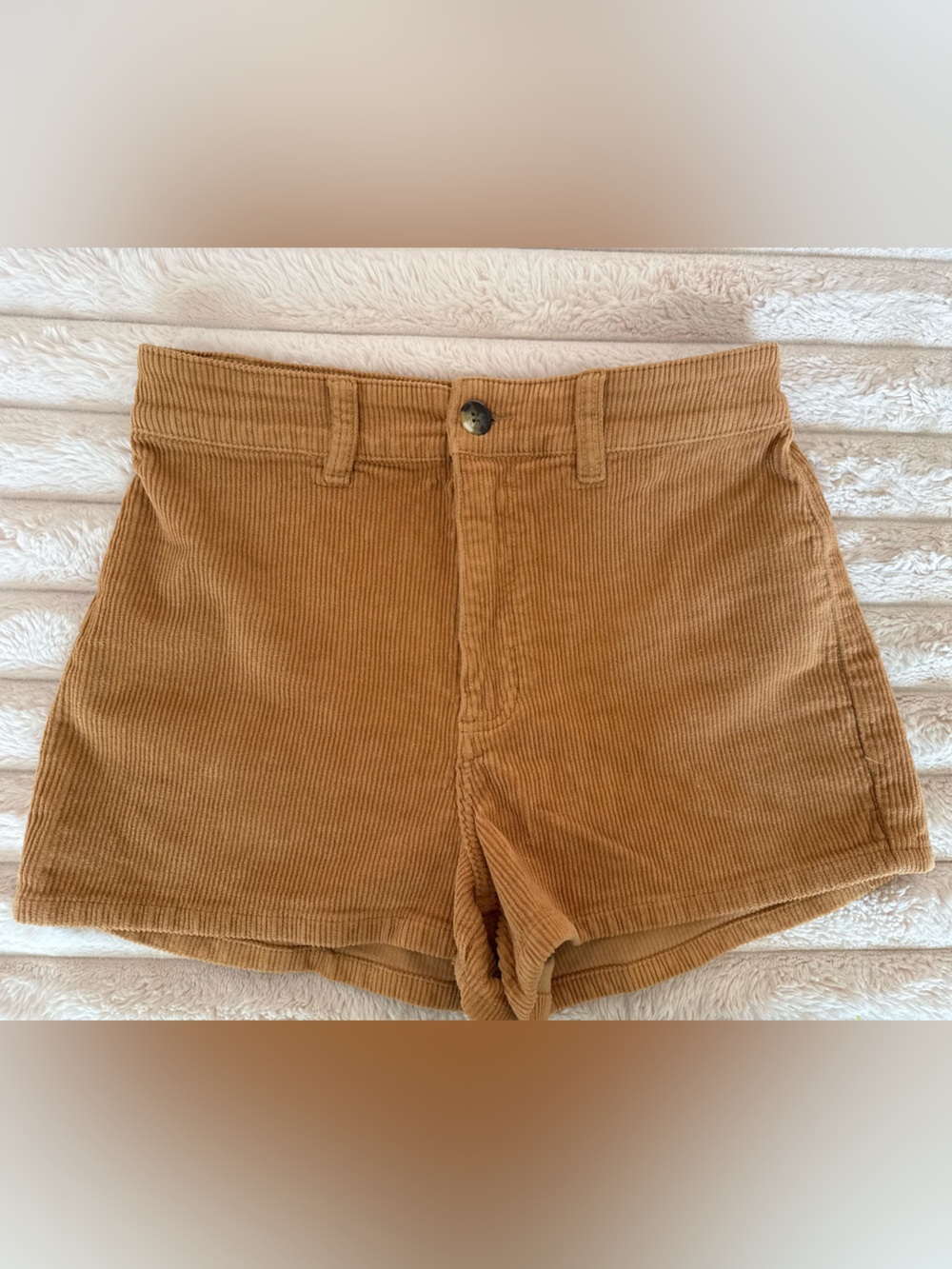 Billabong Free Fall High-Waisted Corduroy Shorts Brown Size 29